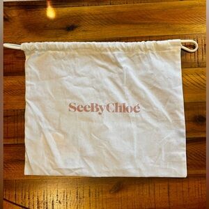 New See By Chloé Drawstring Dust Bag 11.5” x 10”